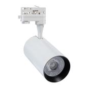 Spot LED Vulcan 30w Blanc pour Rail Triphasé