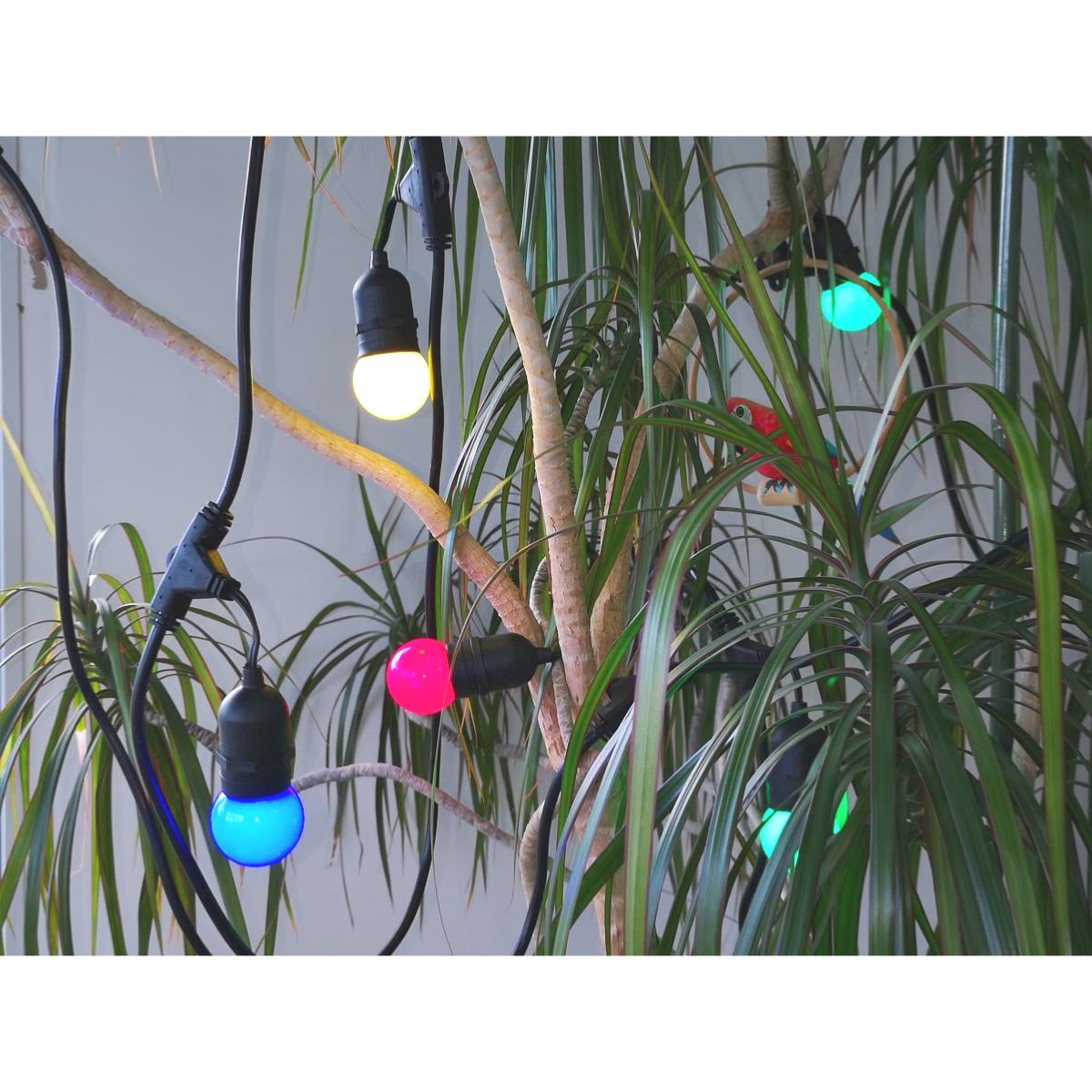 Kit Guirlande IP65 avec 8 Ampoules LED Couleur 5.5 mètres Ledgam