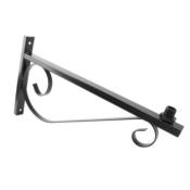 Bras de Fixation 60cm pour Luminaires d'Éclairage Public - Noir