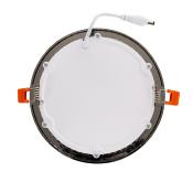 Dalle LED Ronde 12W Black Coupe 155mm