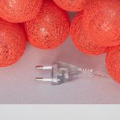 Guirlande LED 20 Boules Rouge