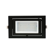 Projecteur LED 130lm/w Orientable Rectangulaire 20W Noir CCT SélectionnableLifud