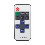 Mini Controleur Ruban LED Monochrome 12/24V Dimmable par Télécommande RF10 Touches