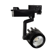 Spot LED Dora 30w Noir pour Rail Triphasé