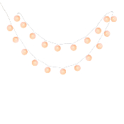 Guirlande LED 20 Boules Rose 