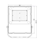 Projecteur LED 100W  160lm/w  HE Slim 120°Pro IP65 Dimmable Triac