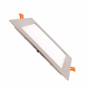 Dalle LED Carrée Alu 18W Coupe 205x205mm