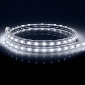 Ruban LED Dimmable 220V AC 60LED/m IP65 Blanc Froid Sur mesure Largeur14mm  Coupe tous les 100cm