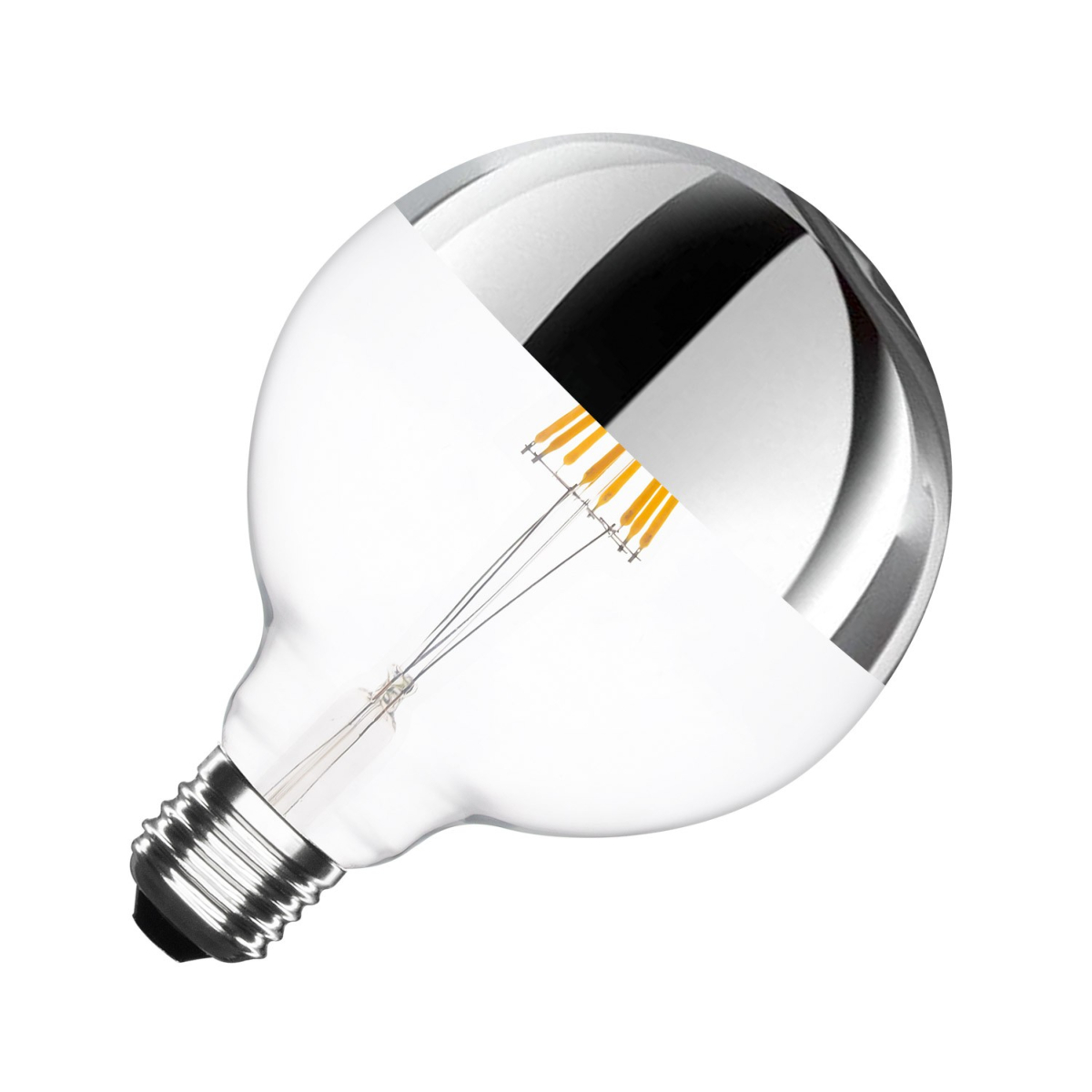 Ampoule LED E27 G125 Dimmable Filament Reflect Suprême 6W Ledgam