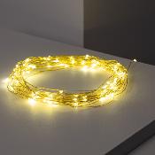 Guirlande LED Fil de Fer Dorée à Piles 5m/10m