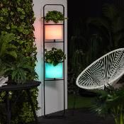 Lampadaire LED Jardinière RGBW 30cm Rechargeable IP65
