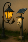 La Leon de l'Ancien Lampadaire et du Jeune Solaire