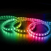 Ruban LED Dimmable 220V AC 60LED/m IP65 RGB Sur mesure Largeur14mm  Coupe tous les 100cm