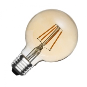 Ampoule LED E27 G80  Dimmable Filament Globe Gold 5.5W