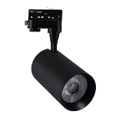 Spot LED Vulcan 30w Noir pour Rail Triphasé