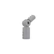 Adaptateur Orientable 90°Ø44mm pour luminaire Eclairage Public Gris