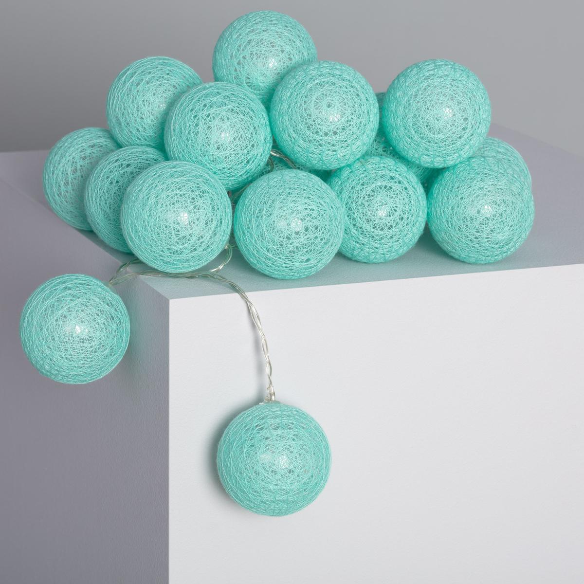 Guirlande lumineuse à boules - Bleu, Marine, Cyan – Le rêve de Noël