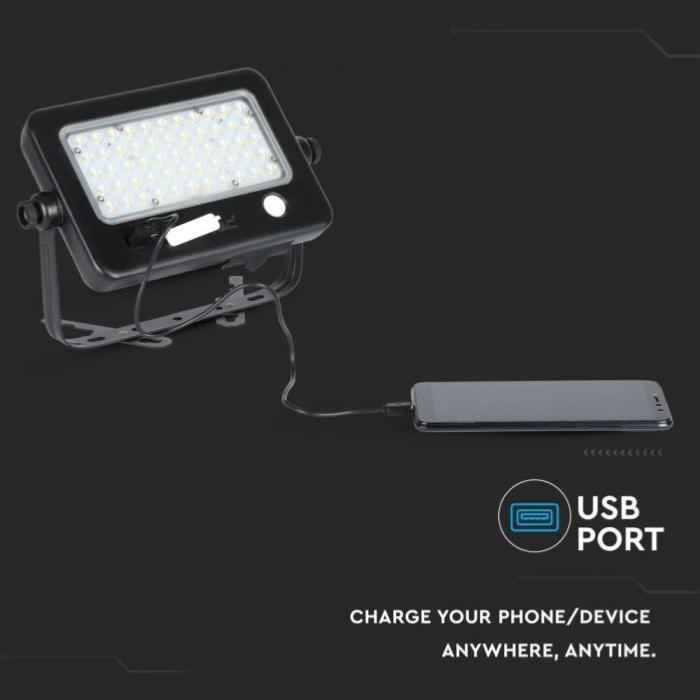 Projecteur LED Solaire 10W IP65 avec Détecteur de Présence PIR et  Crépusculaire Panneau Séparé