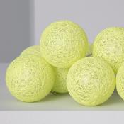 Guirlande LED 20 Boules Jaune